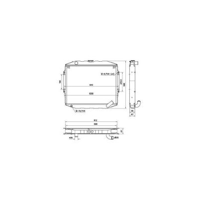 NRF  B.V. Radiateur moteur pour MITSUBISHI: Pajero (Ref: 52282)