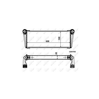 NRF  B.V. Radiateur moteur pour PORSCHE: 911 (Ref: 53009)
