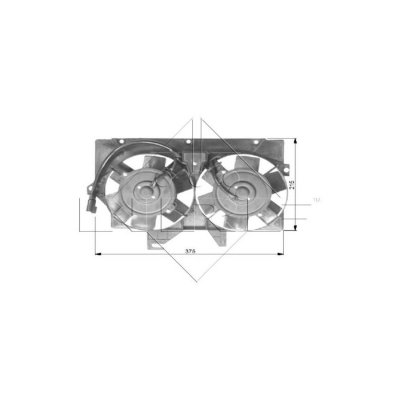 NRF  Ventilateur (refroidissement moteur) 47036 FORD TRANSIT