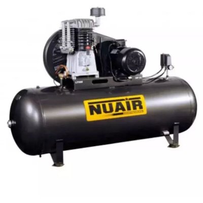 NU AIR Nuair - Compresseur &agrave; air bi-&eacute;tag&eacute;s 5,5CV 4kW Triphas&eacute; 500L 11 bar - NB7/5.5FT/500ML