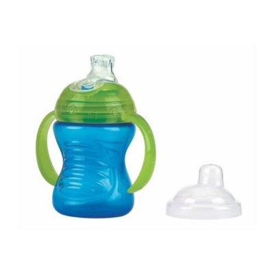 NUBY  Gobelet Anti-Goutte Swirl Clik It - 240 Ml - Bleu - 6 Mois +