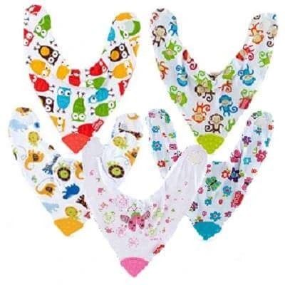 NUBY  id4290 Bandana Bavoir avec massaggiagengive (Couleurs al&eacute;atoires)