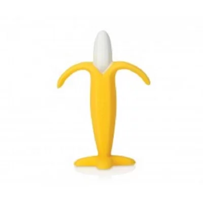 NUBY  sweetcorn junior 17,1 x 10,5 cm silicone jaune/blanc