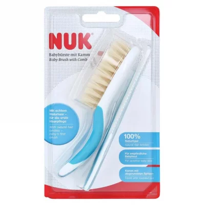 NUK  Brosse B&eacute;b&eacute; Avec Cr&ecirc;te, Tri&egrave; En Couleur