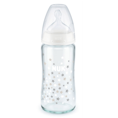 NUK  First Choice Biberon Anti-Colique 240 ml D&egrave;s 3 Mois - Bo&icirc;te