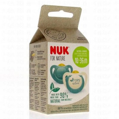 NUK  lot 2 sucettes - 18-36 mois - eucalyptus 4008600410560