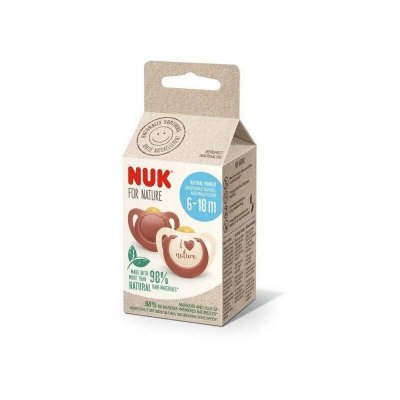 NUK  lot 2 sucettes - 6-18 mois - terracotta 4008600410621
