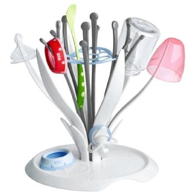 NUK  Multi Drying Rack System For Baby Bottles (White/ Grey)