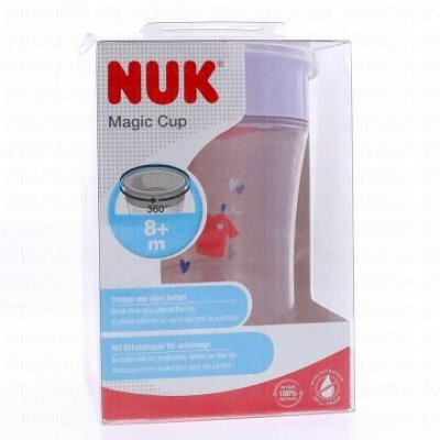 NUK  Tasse enfant Magic Cup bordure 360&deg; PP rouge 230 ml
