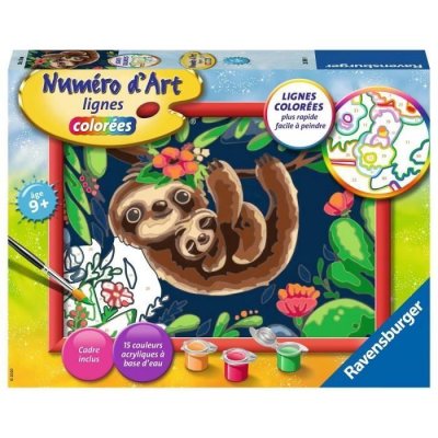 RAVENSBURGER Num&eacute;ro d'art - moyen - paresseux RAV628769