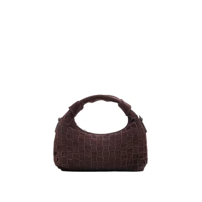 NUNOO N&uacute;noo Mini Dandy Braided Suede Chocolate Taille: OS Mini sacs Outlet Unisex Marron