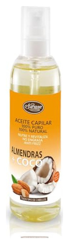 NURANA  Huile capillaire d'amande et de noix de coco 200 ml