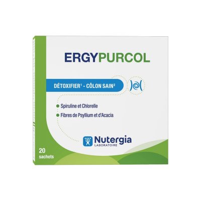 NUTERGIA  Ergypurcol - D&eacute;toxifier c&ocirc;lon sain x20 sachets