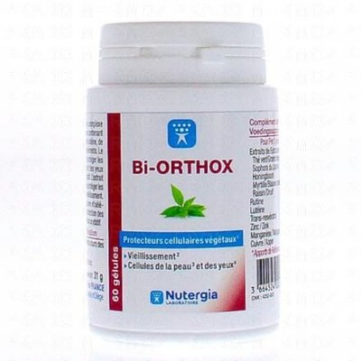 NUTERGIA  Laboratoire  bi-Orthox Pot de 60 G&eacute;l - Pot 60 g&eacute;lules