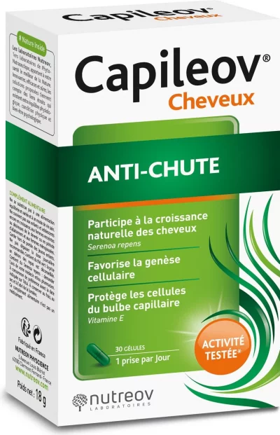 NUTREOV  Capileov Anti-Chute 30 G&eacute;lules - Bo&icirc;te 30 g&eacute;lules