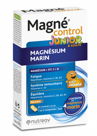 NUTREOV  Magn&eacute; Control Unior 30 Comprim&eacute;s - Bo&icirc;te 30 comprim&eacute;s