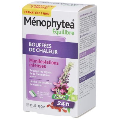 NUTREOV  M&eacute;nophytea Bouff&eacute;es de Chaleur, 120 g&eacute;lules