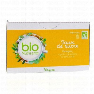 NUTRISANTE NUTRISANT&Eacute;Infusion bio r&eacute;gulation des sucres 20 sachets