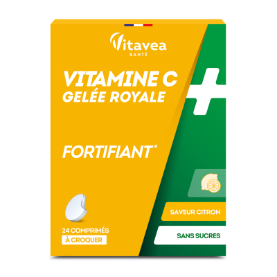 VITAVEA NUTRISANT&Eacute;Vitamine C + gel&eacute;e royale 24 comprim&eacute;s conprim&eacute;s&agrave;croquer