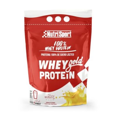 NUTRISPORT  Whey Protein Gold 2kg Banana Rouge