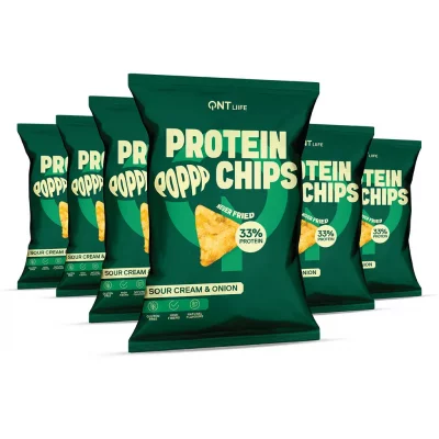 QNT Nutrition prot&eacute;in&eacute;e chips  Cream & Onion (x12)