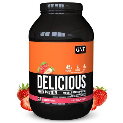 QNT Nutrition prot&eacute;in&eacute;e poudre de prot&eacute;ines de lactos&eacute;rum fraise 