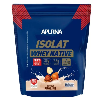 APURNA Nutrition prot&eacute;in&eacute;e saveur pralin&eacute;  Isolat Native
