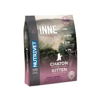 NUTRIVET  Croquettes au poulet Inne - Pour chaton - 1,5 kg