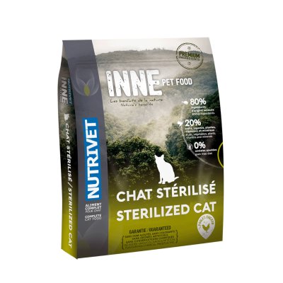 NUTRIVET  Croquettes Inne - Pour chat st&eacute;rilis&eacute; - 6 kg