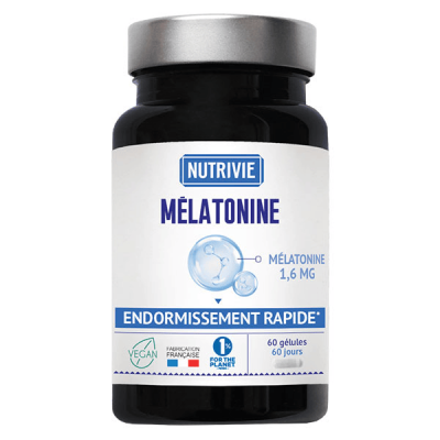 NUTRIVIE  M&eacute;latonine 60 G&eacute;lules - Bo&icirc;te 60 G&eacute;lules