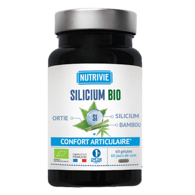 NUTRIVIE  Silicium Bio - 60 G&eacute;lules * - Bo&icirc;te 60 g&eacute;lules