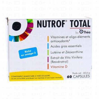 THEA Nutrof total compl&eacute;ment alimentaire a vis&eacute;e oculaire 60 capsules