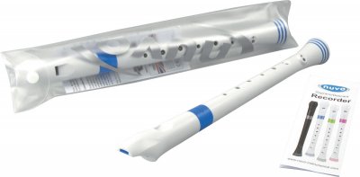 NUVO  - Fl&ucirc;te &Agrave; Bec Soprano Blanche Et Bleue