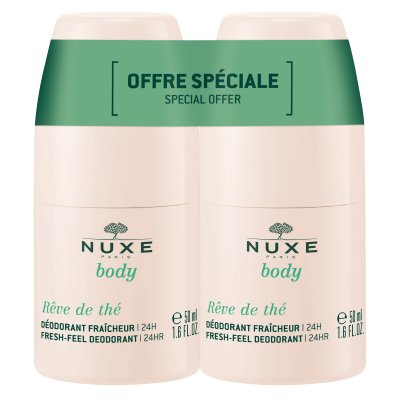 NUXE  Reve DE THE R&ecirc;ve de Th&eacute; Duo d&eacute;odorants fraicheur 2 x 50ml