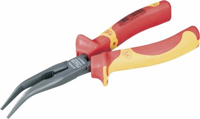NWS  - 1411-69-VDE-205 vde Pince t&eacute;l&eacute;phonique coud&eacute;e &agrave; 45&deg; 205 mm
