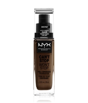 NYX PROFESSIONAL MAKEUP NYX Can't Stop Won't Stop base de maquillage 30 ml 23 Ch&acirc;taignier