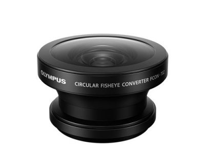 OM SYSTEM Objectif &agrave; Focale fixe  Fish Eye Olympus FCON-T02 pour TG-6 TG-7 Noir