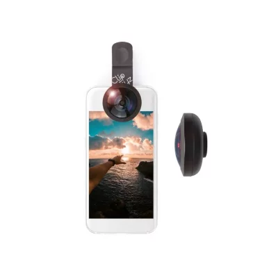 CLIPEYZ Objectif cam&eacute;ra pour smartphone  Super Large Noir 