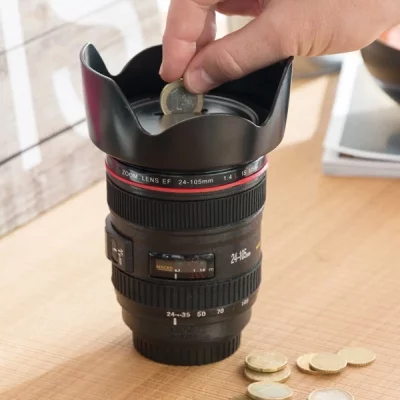 GENERIQUE Objectif d'appareil photo tirelire 
