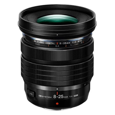 OM SYSTEM Objectif hybride  M.Zuiko Digital ED 8-25mm f/4 PRO Noir