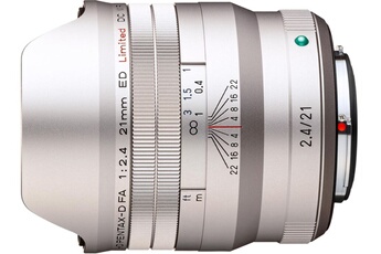 PENTAX Objectif reflex  HD D FA 21mm f/2.4 ED Limited DC WR Argent 