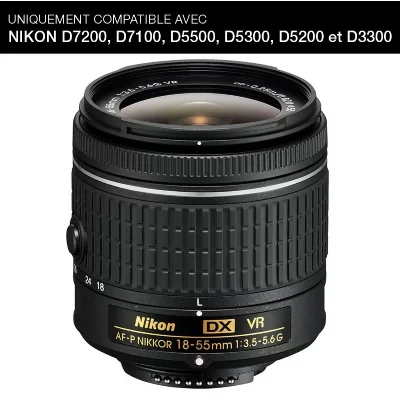 NIKON Objectif zoom  AF-P DX 18-55mm f/3,5-5,6 G VR