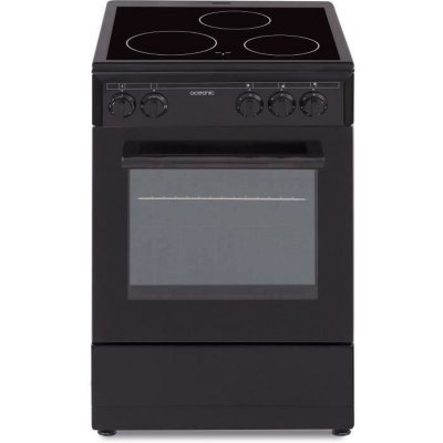 OCEANIC  CV5050B8 Cuisini&egrave;re vitroc&eacute;ramique 50x50 - Four convection naturelle - 48 L - Noir 