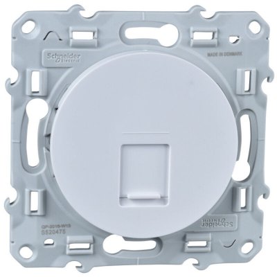 SCHNEIDER ELECTRIC Odace prise RJ45 cat&eacute;gorie 6A stp blanc - S520477 - Schneider