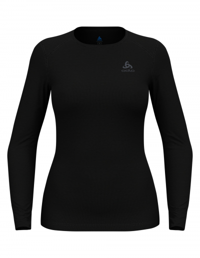 ODLO  Femme Bl Crew Neck L/S Active Wa Femmes Trikot, Noir, XL EU