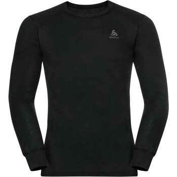 ODLO  Homme Bl Crew Neck L/S Active Wa Hommes Trikot, Noir, S EU