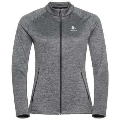 ODLO  - Women's Midlayer Full Zip Fli - Veste polaire taille S, gris