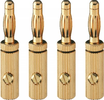 OEHLBACH  3009 Banana B3 Pin bis 4 mm&sup2; Connecteur Or