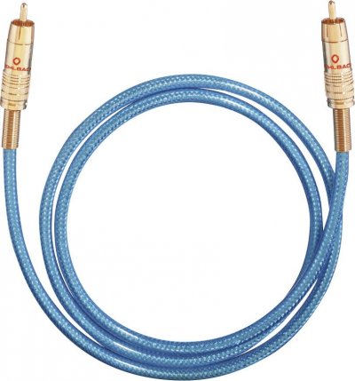 OEHLBACH  D1c10701 1.5 M Subwoofer Cinch Cable Bleu