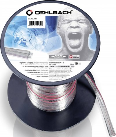OEHLBACH  D1c180 10 M Speaker Cable Blanc